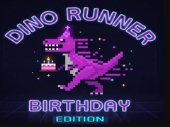 Lojë Dino Runner Birthday Edition