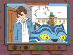 Lojë Coloring Book: Kpop Jinu & Blue Tiger