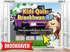 Lojë Kids Quiz: Brookhaven RP