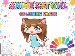 Lojë Anime Cat Girl Coloring Pages
