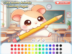Lojë Cute Anime Animals Coloring Pages