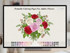 Lojë Printable Coloring Pages For Adults Flowers