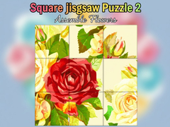 Lojë Square jigsaw Puzzle 2  Assemble Flowers