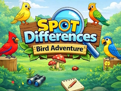Lojë Spot Differences Bird Adventure