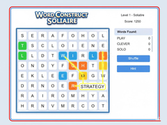 Lojë Word Construct Solitaire