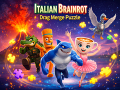 Lojë Italian Brainrot Drag Merge Puzzle