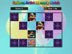 Lojë Balloon Artist Memory Match