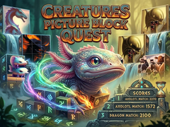 Lojë Creatures Picture Block Quest
