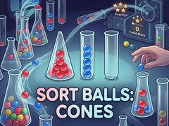 Lojë Sort Balls: Cones