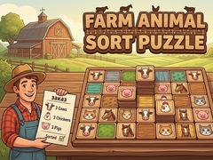 Lojë Farm Animal Sort Puzzle