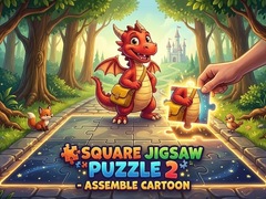Lojë Square jigsaw Puzzle 2 - Assemble Cartoon