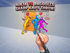Lojë Ninja vs Ragdolls: Sharp Knife Throw!