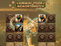 Lojë Animal Tiger Memory Match