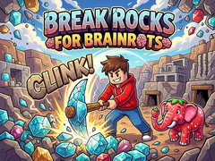 Lojë Break Rocks For Brainrots