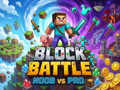 Lojë Block Battle - Noob vs Pro