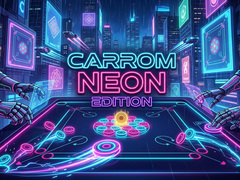 Lojë Carrom Neon Edition