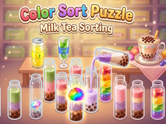 Lojë Color Sort Puzzle Milk Tea Sorting