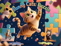 Lojë Funny Cats: Puzzle