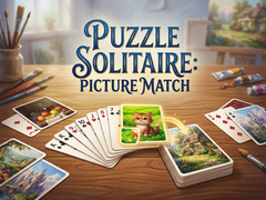Lojë Puzzle Solitaire Picture Match