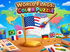 Lojë World Flags: Color Puzzle