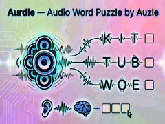 Lojë Aurdle — Audio Word Puzzle by Auzle
