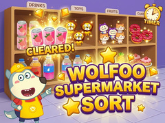 Lojë Wolfoo Supermarket Sort