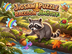 Lojë Jigsaw Puzzle: Raccoon Jimothy 