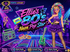 Lojë Ellie’s 80’s Neon Pop Star