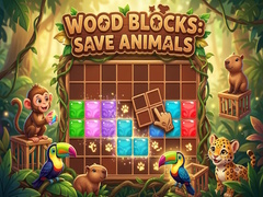 Lojë Wood Blocks: Save Animals