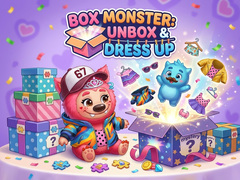 Lojë Box Monster: Unbox & Dress Up