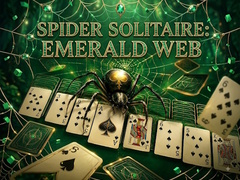 Lojë Spider Solitaire: Emerald Web