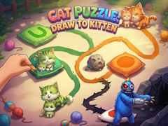 Lojë Cat Puzzle: Draw To Kitten