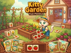 Lojë Kitty Garden Tile Puzzle