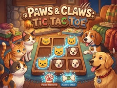 Lojë Paws & Claws Tic Tac Toe