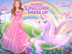 Lojë Barbie unicorn dress up