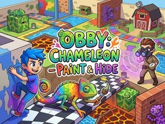 Lojë Obby: Chameleon - Paint & Hide