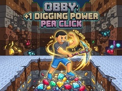 Lojë Obby: +1 Digging Power per Click