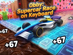 Lojë Obby: Supercar Race on Keyboard