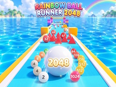Lojë Rainbow Ball Runner 2048