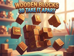 Lojë Wooden Blocks 3D Take It Apart