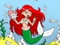 Lojë Mermaid Aquarium Coloring Game